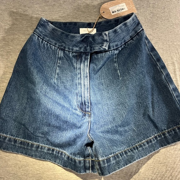 Meshki Abel Denim Dark Blue Shorts size Small BWNT $75 - Picture 4 of 8